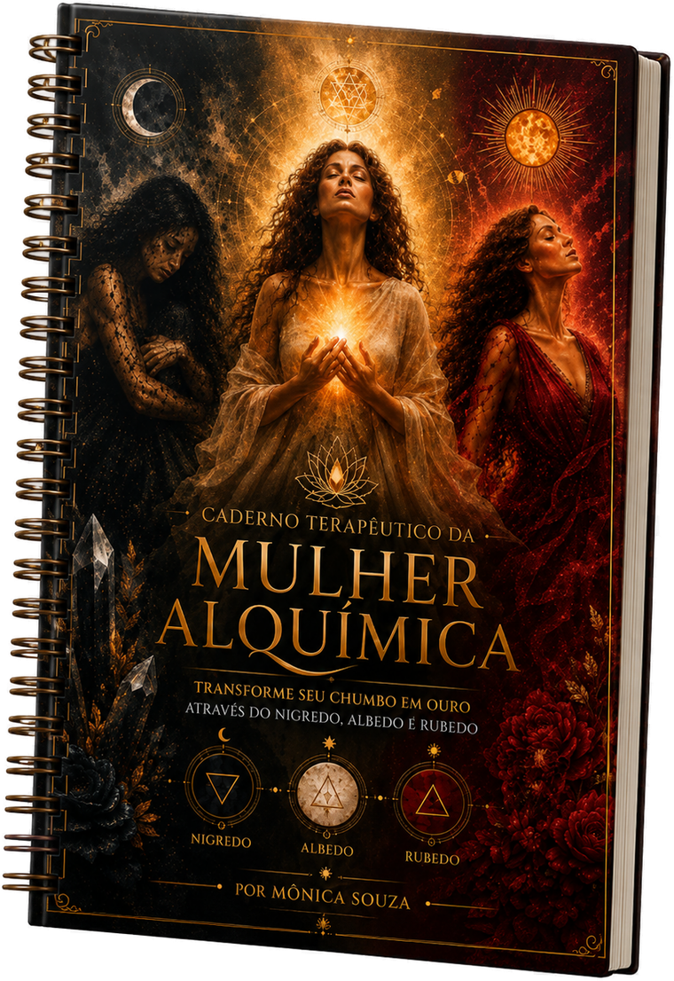 Capa do Caderno Terapêutico Mulher Alquímica